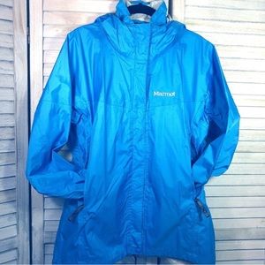 Marmot Ladie’s Rich Sky Blue Wind & Rain Jacket Large